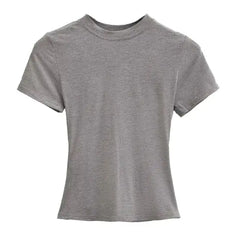 Gray t-shirt on a white background