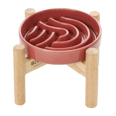 [Wave] Slow Feeder Dog Bowls - Pink / Beige / Orange