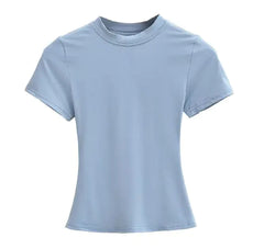 Light blue t-shirt on a white background