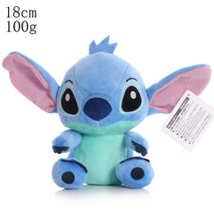 Plush toy resembling a character with a tag on a white background