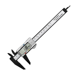 Electronic digital caliper on a white background