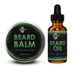 Beard balm and oil from BeardGuru on a white background