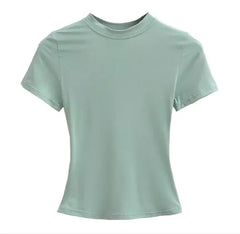 Light green t-shirt on a white background