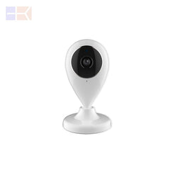 White security camera on a white background