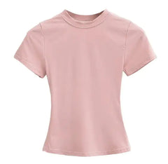 Pink t-shirt on a white background
