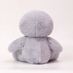 Plush toy with a round body and head on a white background